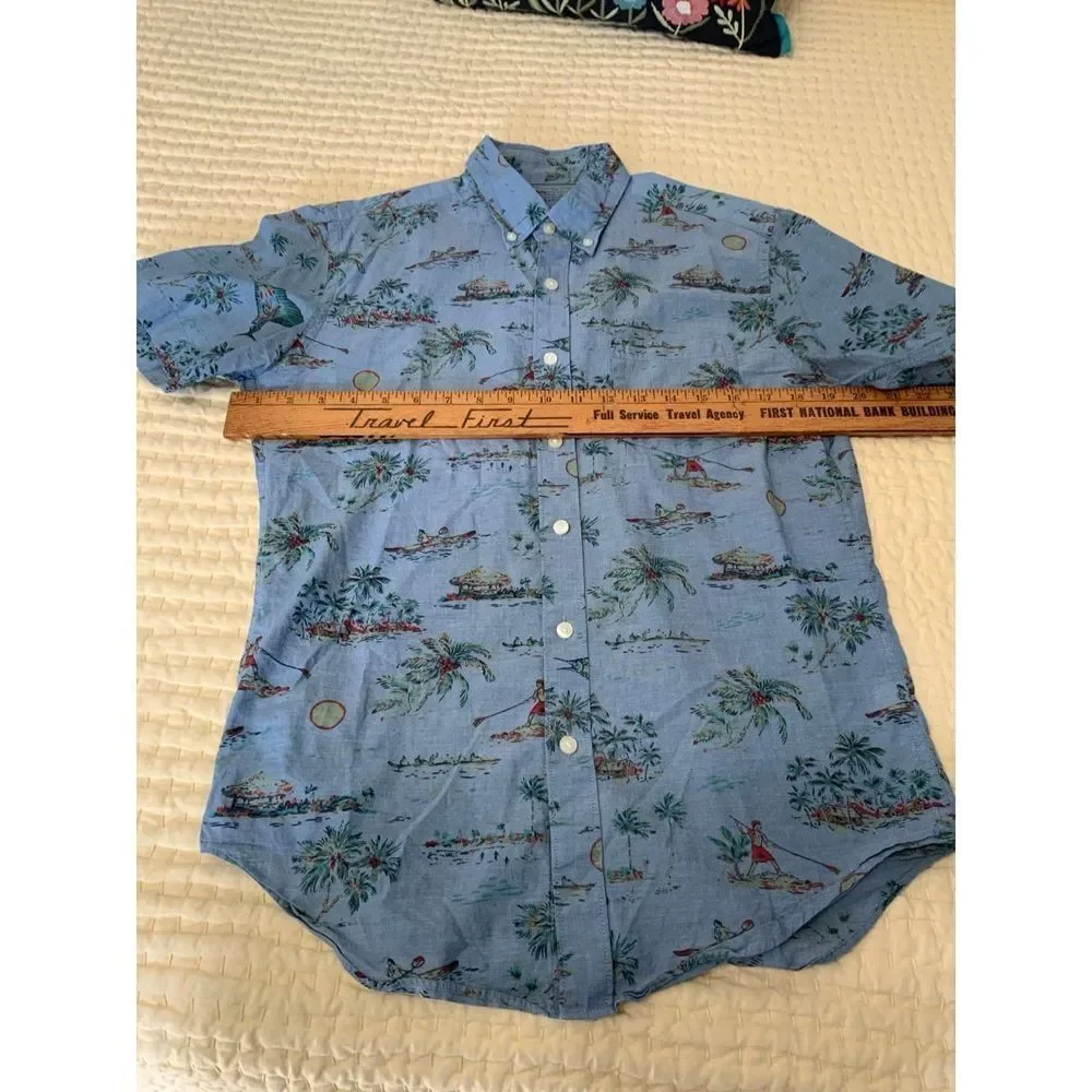 J. Crew, Island , chambray,‎ button-down shirt, size small